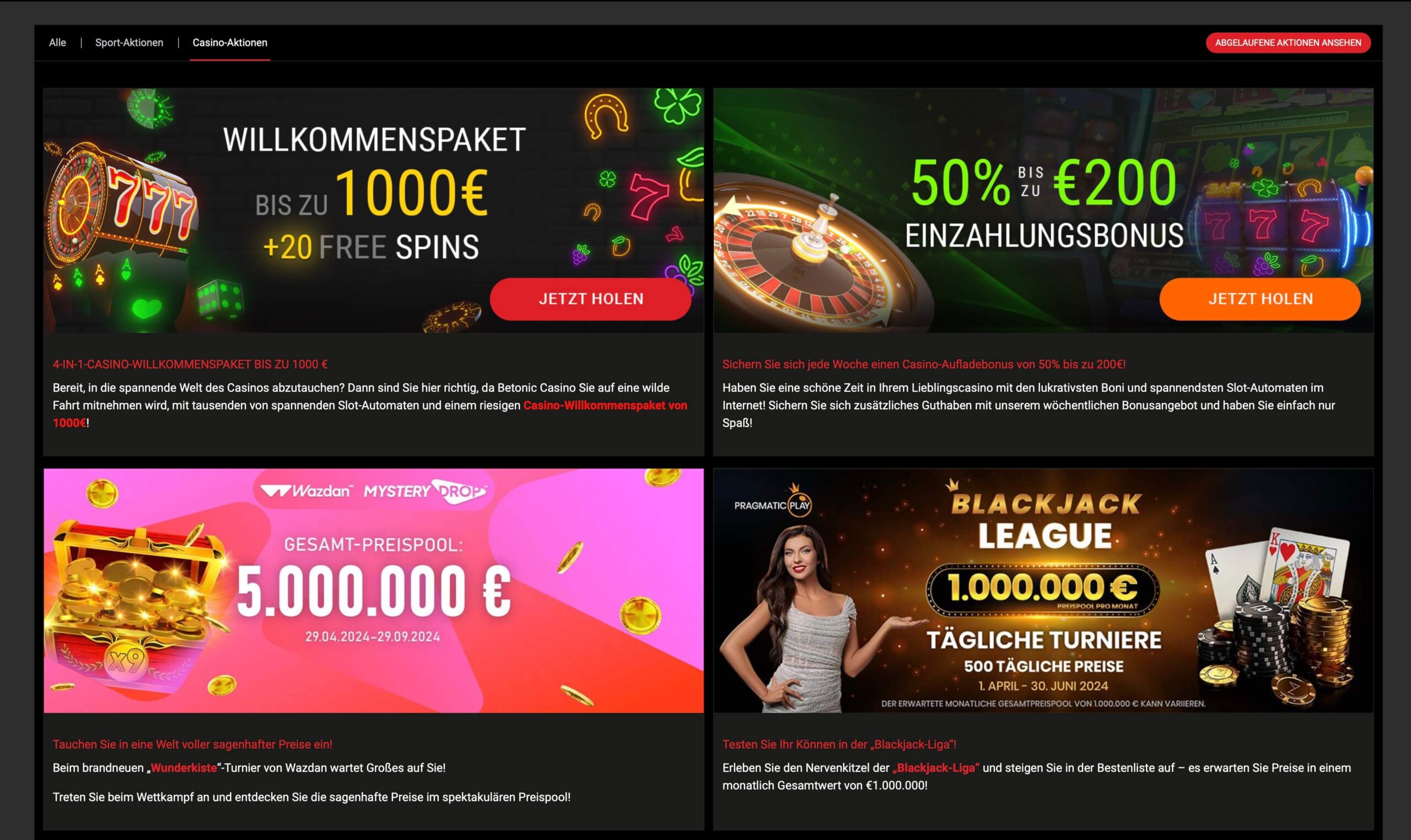 betonic casino promotions
