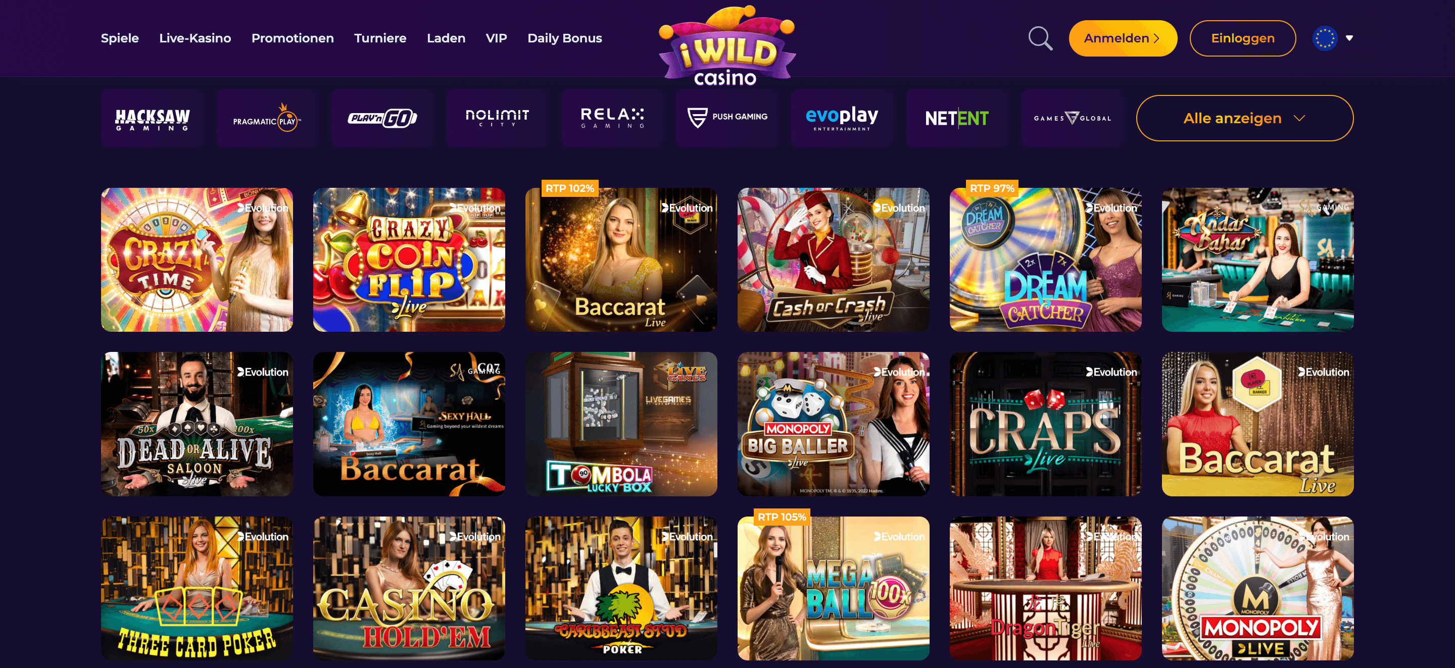 IWILD Casino Live